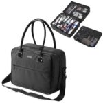 Byootique Makeup Bag Soft Sided Cosmetic Train Case 2 Layer Hangbag 4 Pouches