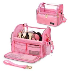 Byootique Makeup Brush Holder Case Stand-up Cosmetic Organizer Artist Travel Bag