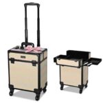 Byootique Rolling Makeup Train Case Cosmetic Trolley Organizer Grace ForgetMeNot