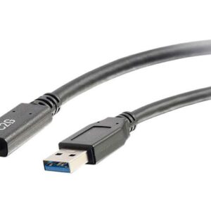 C2G 28833 USB 3.0 USB-C to USB-A Cable M/M, Black (USB IF Certified) (10 Feet, 3.04 Meters)