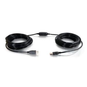 C2G 38988 USB Active Extension Cable - USB 2.0 A Male to A Female Cable, Center Booster Format, Black (25 Feet, 7.62 Meters)