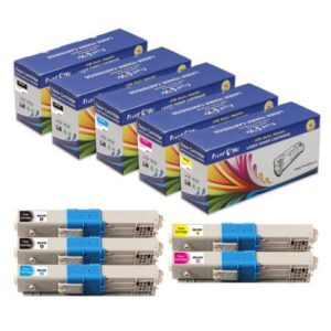 C330 Compatible Set plus Black of 5 Toner Cartridges for OKI C310 C330 C330dn C510 C530 C530dn MC361 MC362w MC562 MC362w MFP 362dn