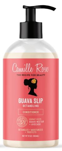 Camille Rose Guava Slip Detangling Hydrate & Condition All Ages Conditioner with Kakadu Plum Extract & Soursop, 12oz