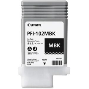 Canon - 0894B001AA - Canon PFI-102MBK Original Ink Cartridge - Inkjet - Matte Black - 1 Each