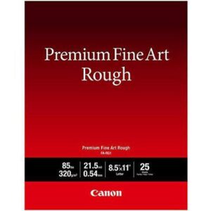 Canon Premium Fine Art Rough Paper (FA-RG1), 8.5 X 11, 25 Sheets (4562C002)
