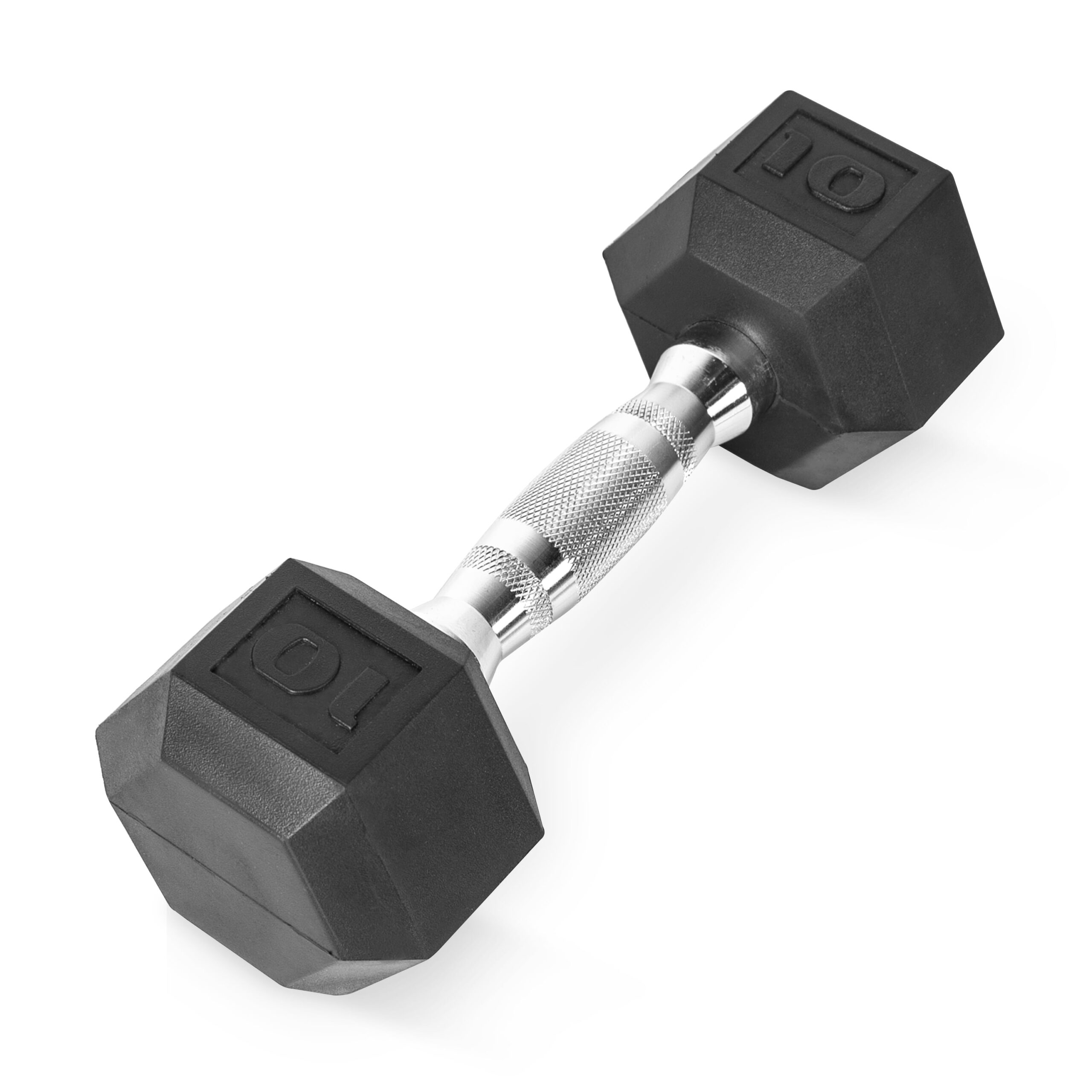 CAP Barbell, 10lb Rubber Hex Dumbbell, Single