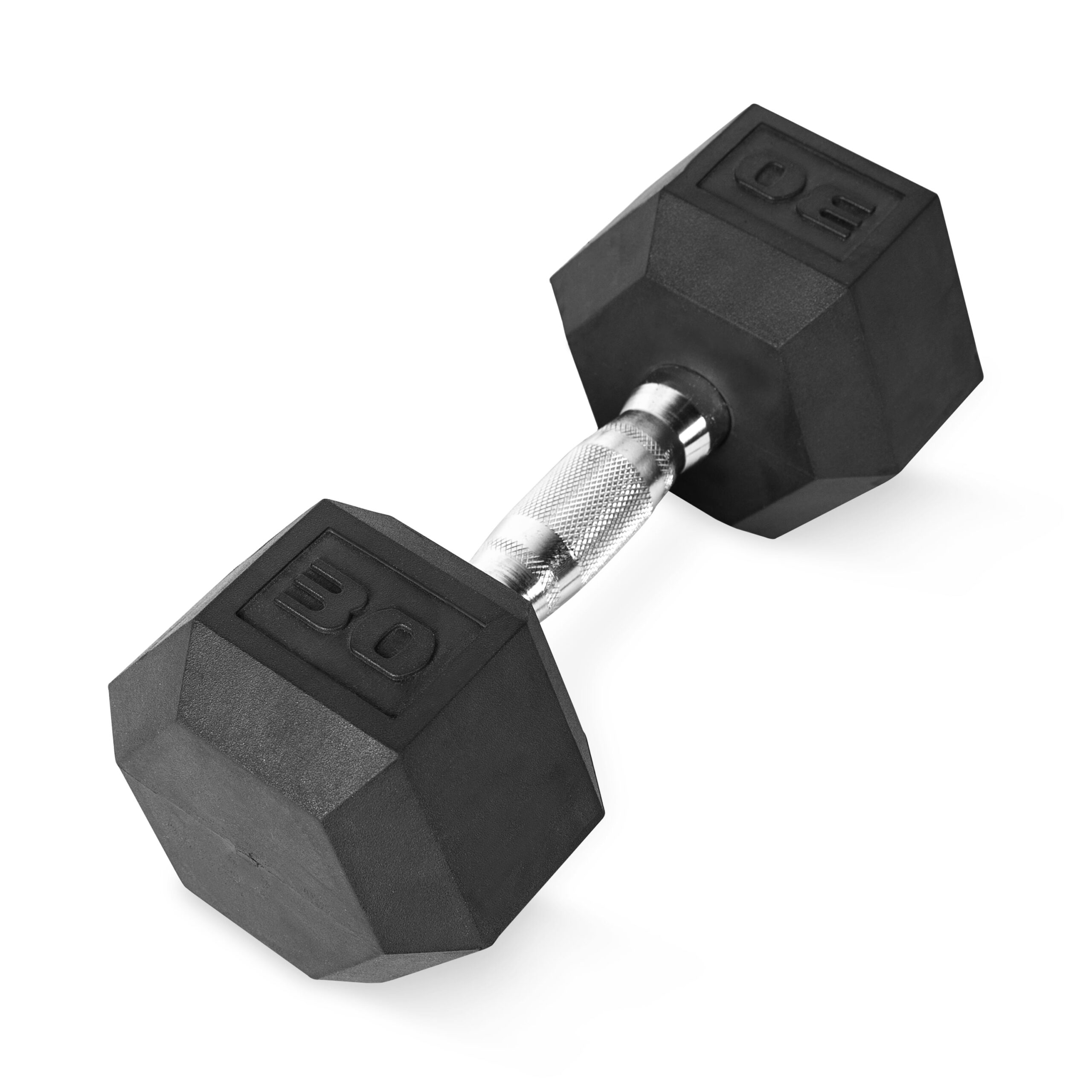 CAP Barbell, 30lb Rubber Hex Dumbbell, Single