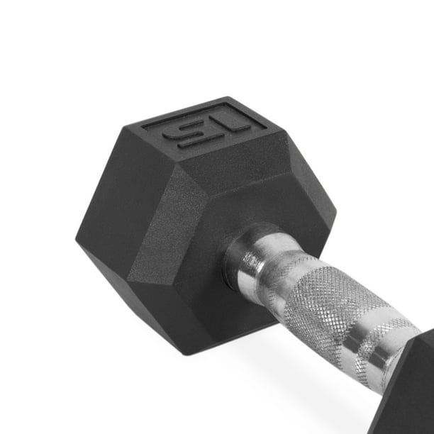 CAP Barbell, 3lb Rubber Hex Dumbbell, Single