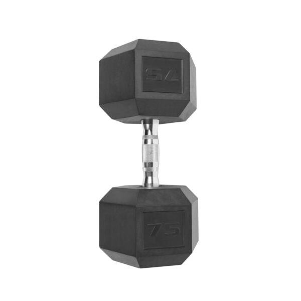 CAP Barbell, 75lb Coated Hex Dumbbell, Single CAP Barbell, 75lb Coated Hex Dumbbell, Single