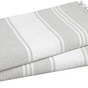 Casa Platino Oversized Cotton Beach Towels 2 Pack, Quick Dry & Lightweight, Sand Free Towels for Travel, Pool Towels & Outdoor Getaways – Grey