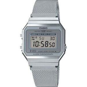 Casio Collection Watch A700WEM-7AEF Unisex Silver Stopwatch