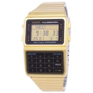 Casio Digital Stainless Steel Data Bank Multi-Lingual DBC-611G-1DF Men's Watch