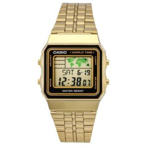 Casio Digital Stainless Steel World Time A500WGA-1DF A500WGA-1 Men's Watch