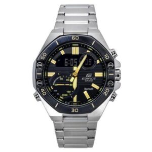 Casio Edifice Black Dial Quartz Sports 100M Men's Watch ECB-10DB-1A9