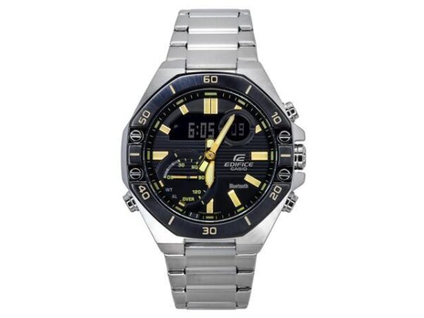 Casio Edifice Black Dial Quartz Sports 100M Men's Watch ECB-10DB-1A9 Casio Edifice Black Dial Quartz Sports 100M Men's Watch ECB-10DB-1A9