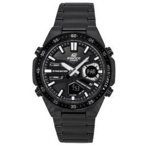 Casio Edifice Black Dial Sports Quartz 100M Men's Watch EFV-C110DC-1A