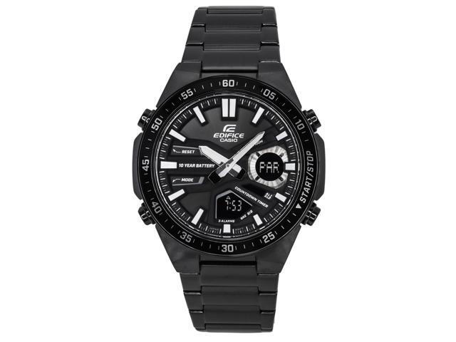 Casio Edifice Black Dial Sports Quartz 100M Men's Watch EFV-C110DC-1A