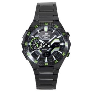 Casio Edifice Black Dial Tough Solar Sports 100M Men's Watch ECB-2200RC-1A3