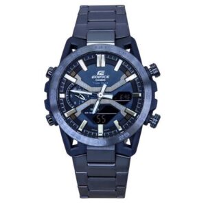 Casio Edifice Blue Dial Solar Sports 100M Men's Watch ECB-2000CB-2