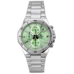 Casio Edifice Chronograph Green Dial Quartz 100M Men's Watch EFV-640D-3AV