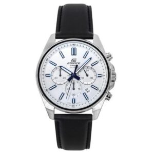 Casio Edifice Chronograph White Dial Quartz 100M Men's Watch EFV-650L-7AV