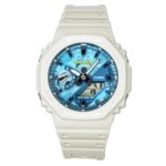 Casio G-Shock Blue Dial Quartz Sports 200M Men's Watch GA-2100AS-5A