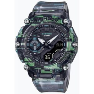 Casio G-Shock Carbon Core Guard Clear Green Digital Analog Watch GA2200NN-1A