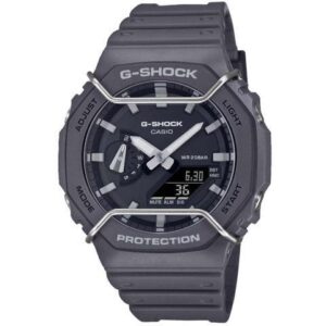 Casio G-Shock GA2100 Grey Digital Analog Wire Face Watch GA2100PTS-8A