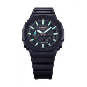 Casio GA2100RC-1A G-Shock Men's Analog-Digital Fashion Watch Resin Strap, Black