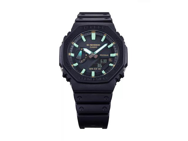 Casio GA2100RC-1A G-Shock Men's Analog-Digital Fashion Watch Resin Strap, Black