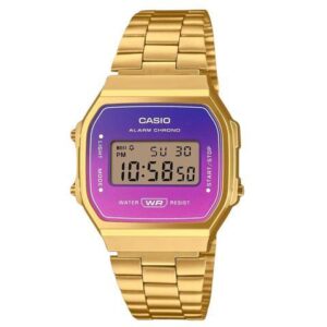 Casio Illuminator Vintage Digital Alarm Chrono Stopwatch A168WERG2A Unisex Watch