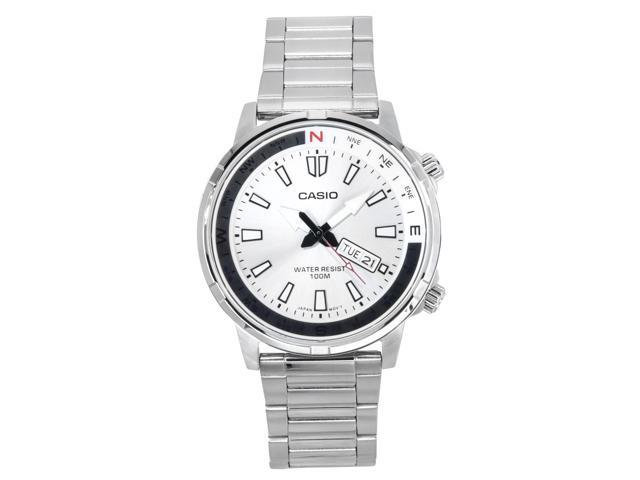 Casio Standard Analog Silver Dial Casual Quartz 100M Men's Watch MTD-130D-7AV