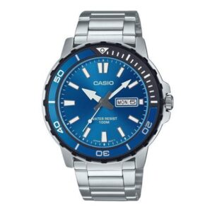Casio Standard Blue Dial Quartz Sports 100M Men's Watch MTD-125D-2A1V