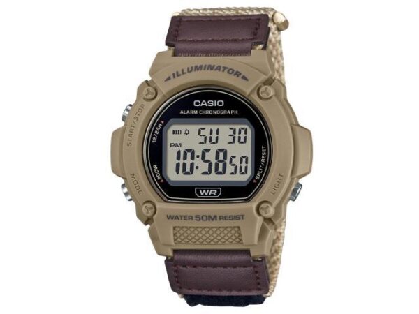 Casio Standard Brown Digital Cloth Strap Quartz W-219HB-5AV Men's Watch Casio Standard Brown Digital Cloth Strap Quartz W-219HB-5AV Men's Watch
