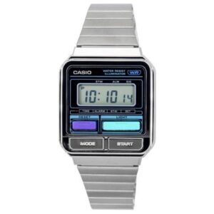 Casio Vintage Digital Illuminator Alarm Light Calendar A120WE-1A Unisex Watch