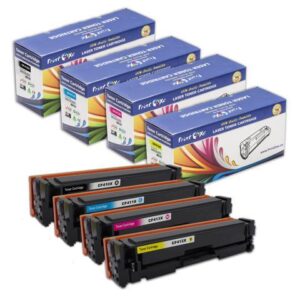 CF410X CF411X CF412X CF413X Compatible Set of 4 High Yield Toners for HP Color Laserjet Pro M452dw 452dn 452nw and MFP M477fnw M477fdn M477fdw