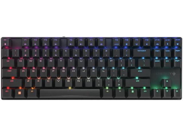 Cherry MX 8.2 TKL Wireless Gaming Keyboard. Compact TenKeyLess. Mechanical 87 Keys RGB Backlit Keys ABS Keycaps. MX Brown Switch. Aluminum Carrying