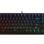 Cherry MX RGB Mechanical Keyboard with MX Red Silent Gold-Crosspoint Key switches for typists, Programmers, Creator, Coder, Work in The Office or at