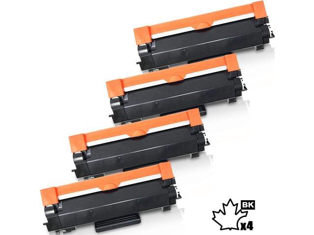 [CHIP INCLUDED] 4 High Yield Inkfirst Compatible Toner Cartridge TN-760 TN760 Replacement for Brother TN-760 HL-L2370DW