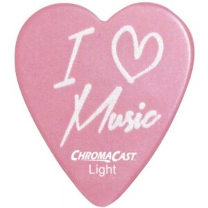 ChromaCast Heart Shaped Guitar Picks, 12 Pack