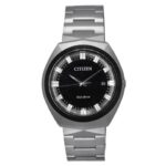 Citizen Eco-Drive 365 Stainless Steel Black Dial BN1014-55E 100M Men's Watch