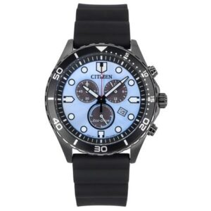 Citizen Eco-Drive Chronograph Blue Dial 100M Men's Watch AT2567-18L