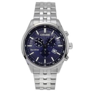Citizen Eco-Drive Chronograph Blue Dial 100M Men's Watch AT2570-56L