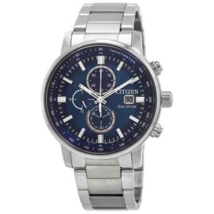 Citizen Eco-Drive Chronograph Blue Dial 100M Men's Watch CA0840-87L