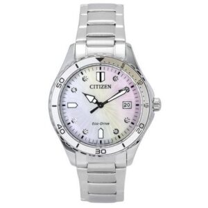 Citizen Eco-Drive Mother Of Pearl Dial Sports 100M Women's Watch FE6170-88D
