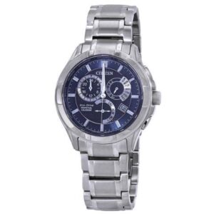 Citizen Eco-Drive Perpetual GMT Blue Dial Casual 100M Men's Watch BL8160-58L