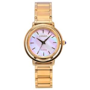 Citizen L Eco-Drive Mother of Pearl Dial Casual Women's Watch EM1103-86Y