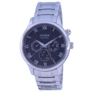 Citizen Moon Phase Black Dial Stainless Steel Eco-Drive AP1050-81E Men's Watch