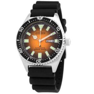 Citizen Promaster Orange Dial Automatic Diver's 200M Men's Watch NY0120-01Z