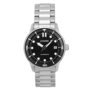 Citizen Stainless Steel Black Dial Automatic NJ0191-83E 100M Men's Watch